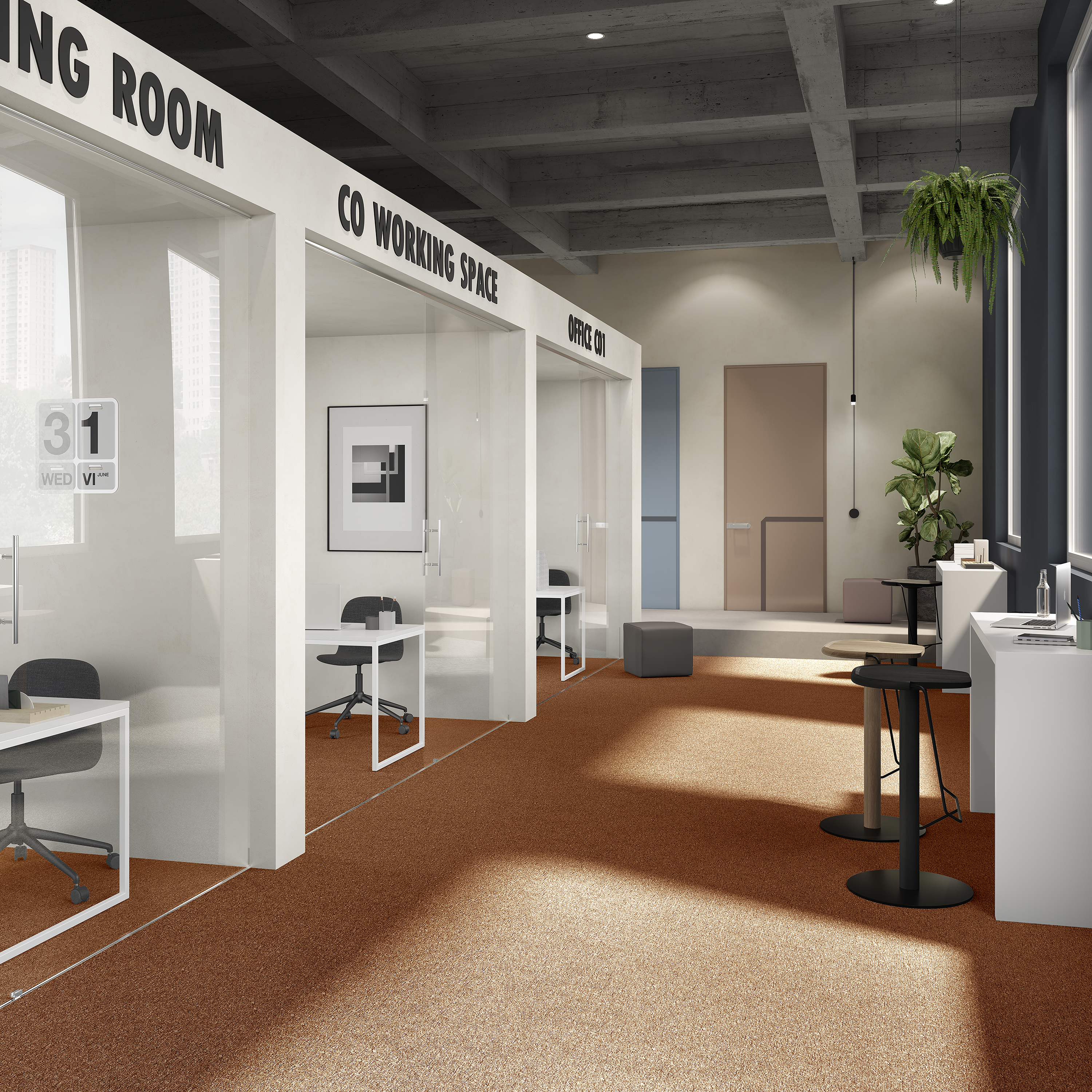 Ковровая плитка Medusa Tile 84 (500*500*5 мм) — купить в Калининграде