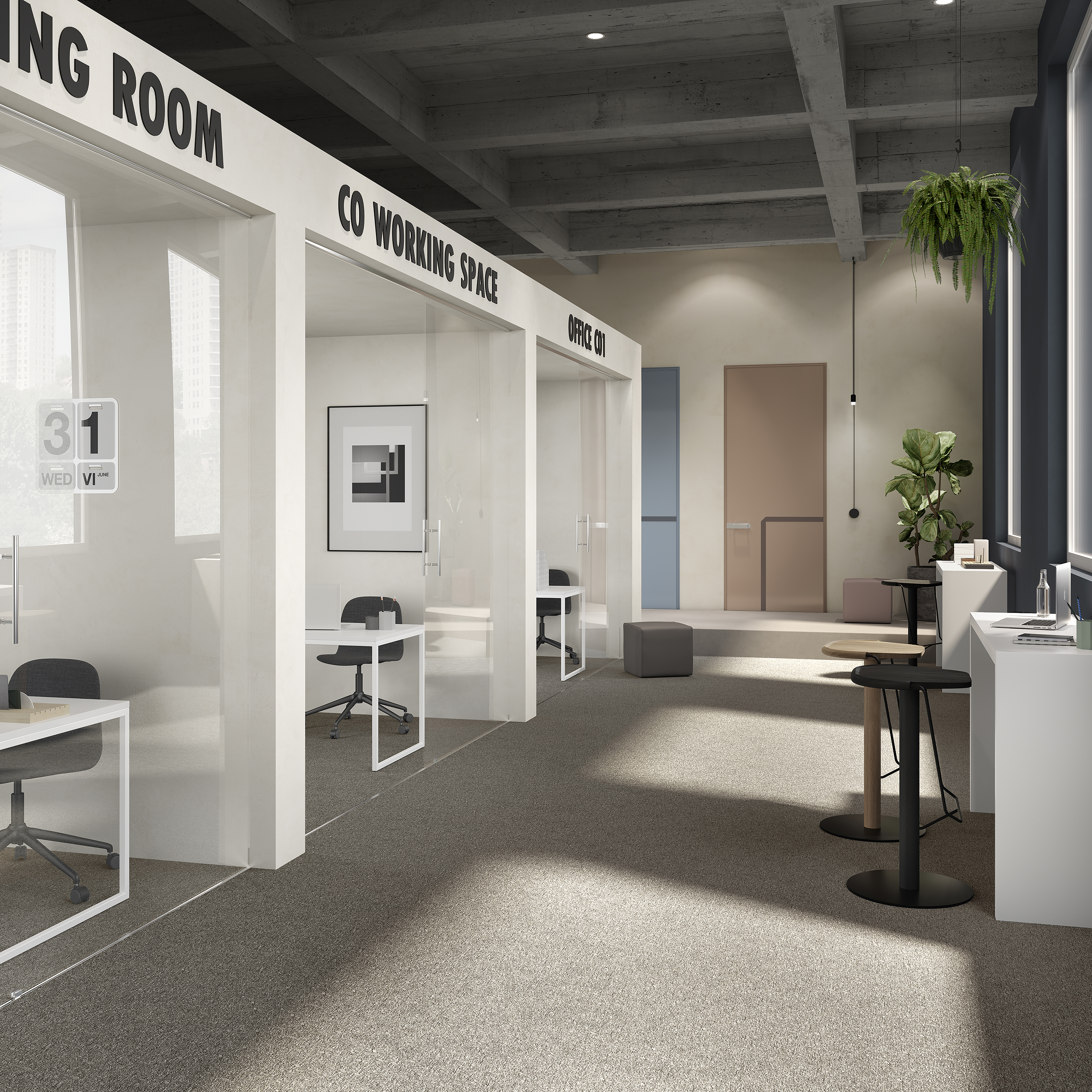 Ковровая плитка Medusa Tile 40 (500*500*5 мм) — купить в Калининграде