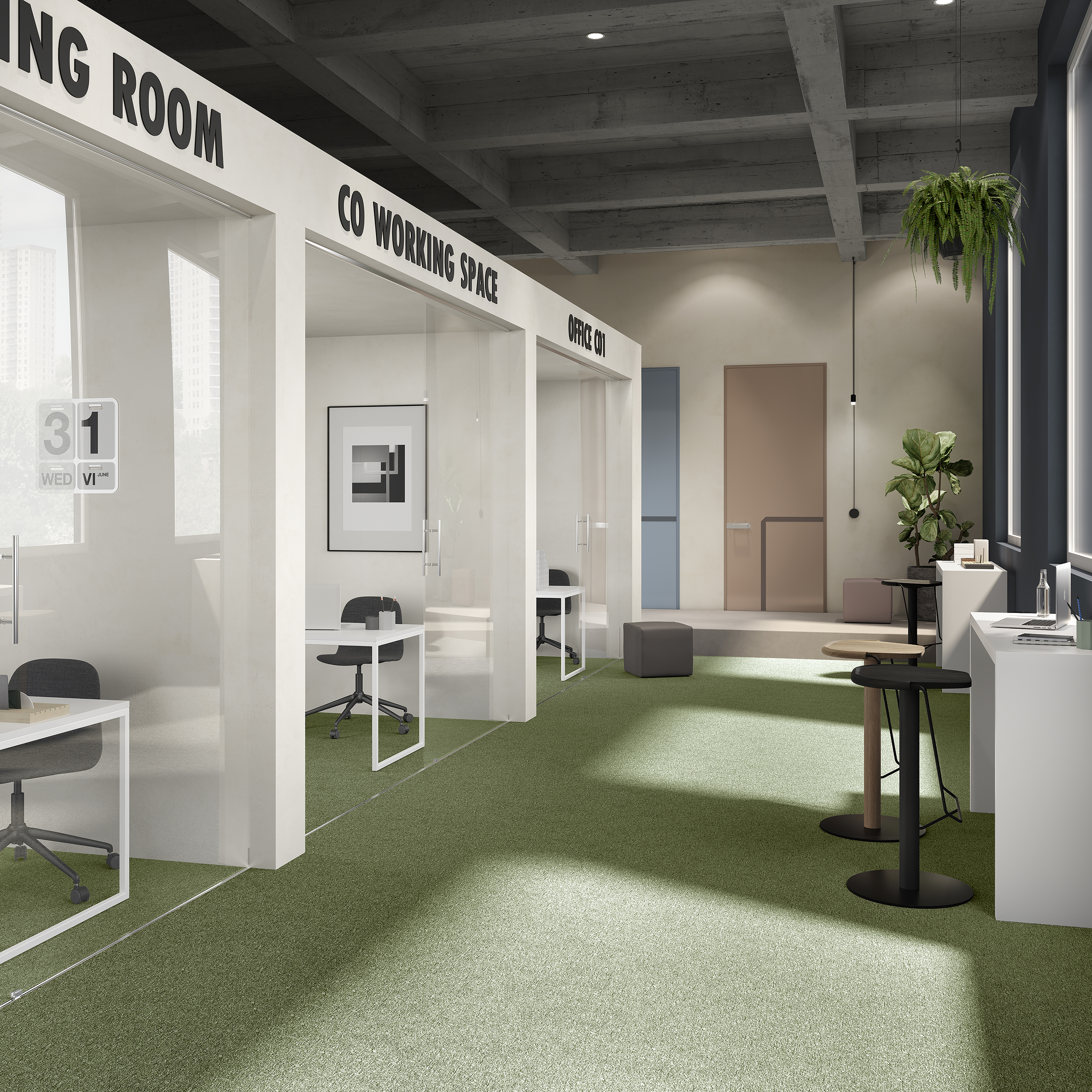 Ковровая плитка Medusa Tile 21 (500*500*5 мм) — купить в Калининграде