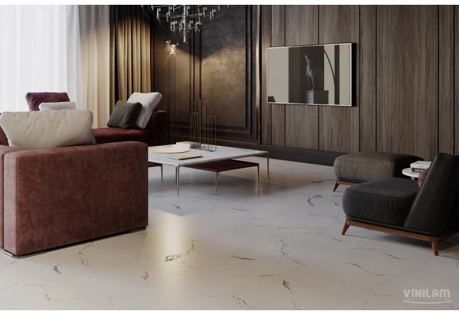 Кварц-винил Итальянский Мрамор (950*480*2,5 мм) — купить в Калининграде