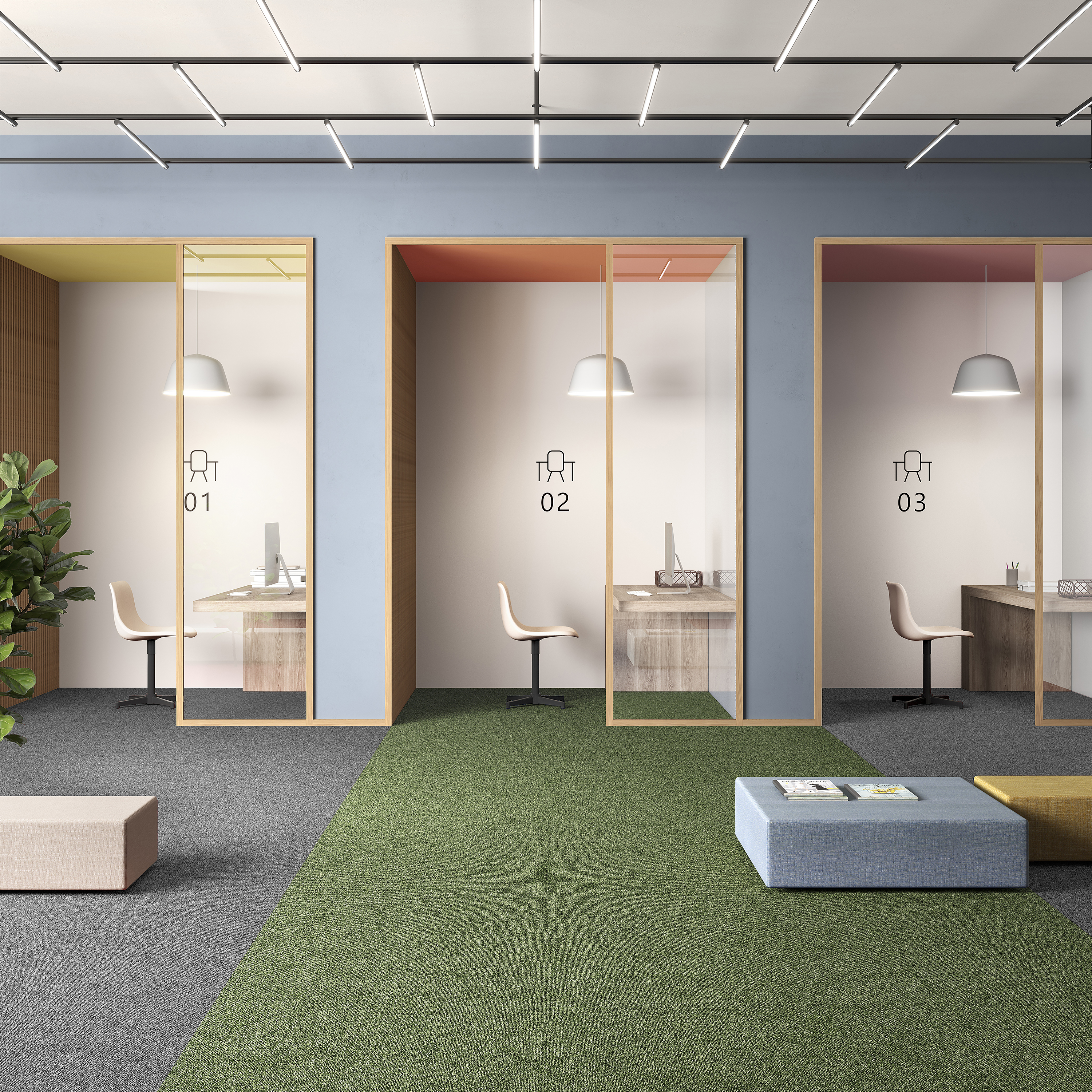 Ковровая плитка Medusa Tile 21 (500*500*5 мм) — купить в Калининграде