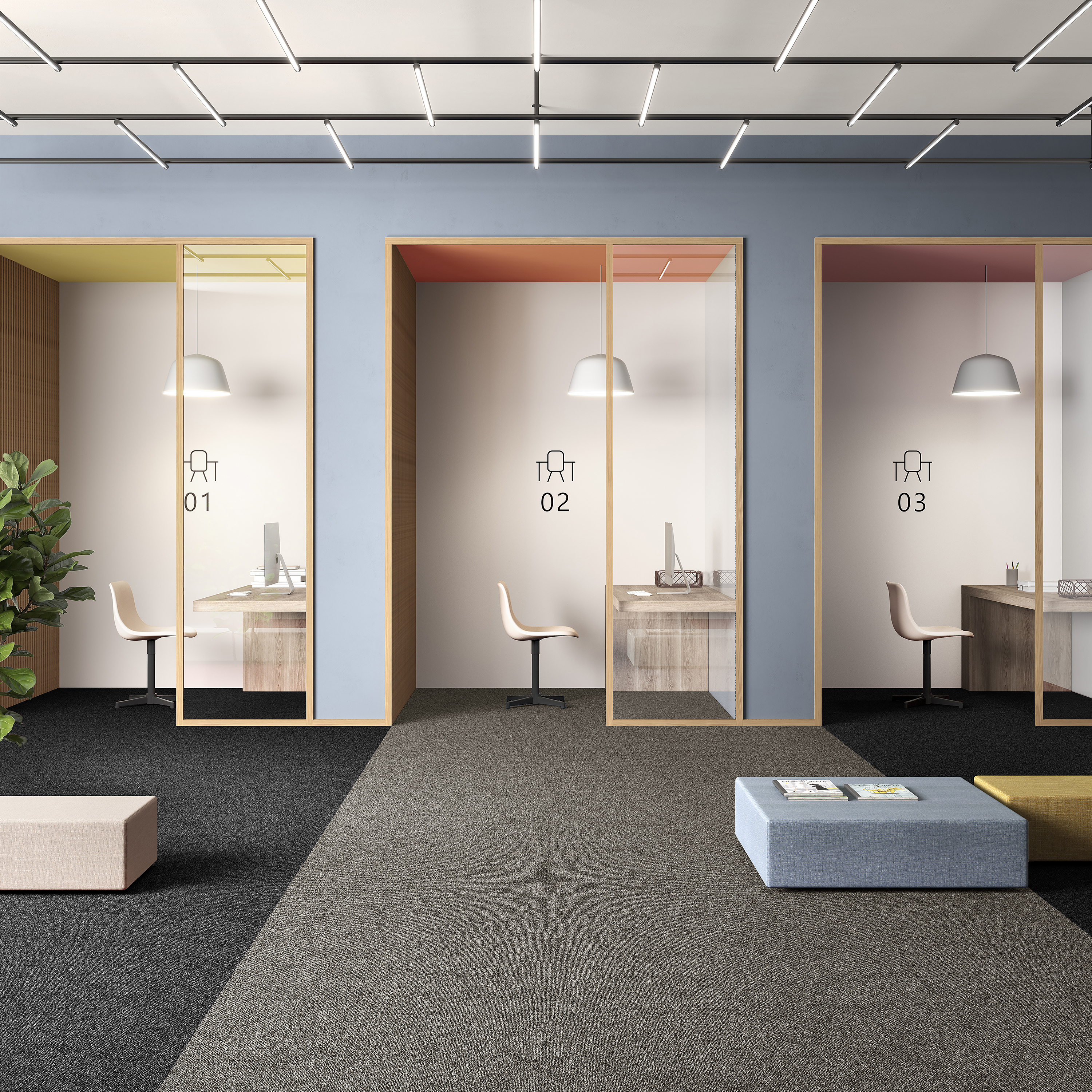 Ковровая плитка Medusa Tile 40 (500*500*5 мм) — купить в Калининграде