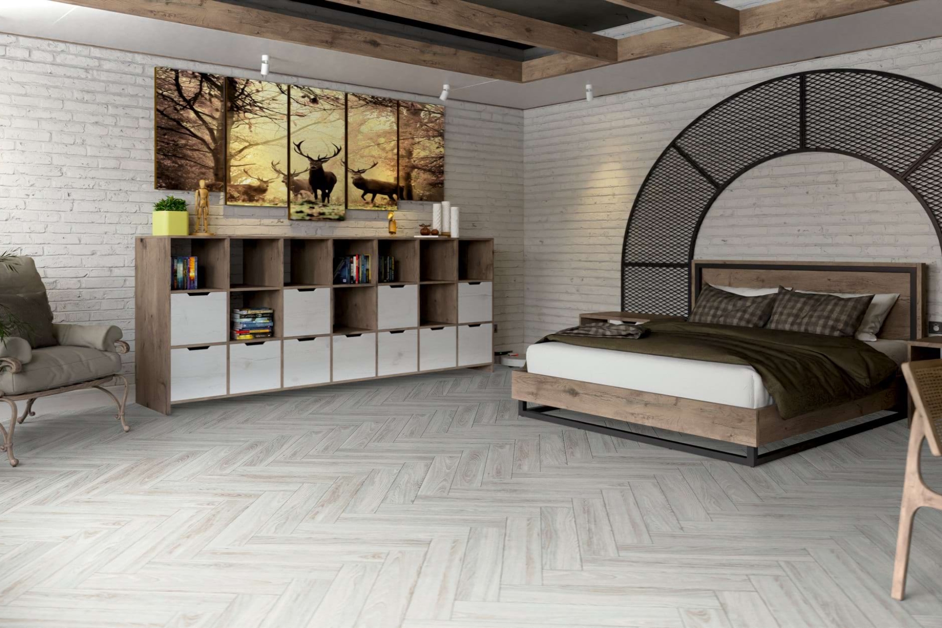 Инженерный паркет «Damy Floor» Ванильный (укладка елочкой) — купить в Калининграде