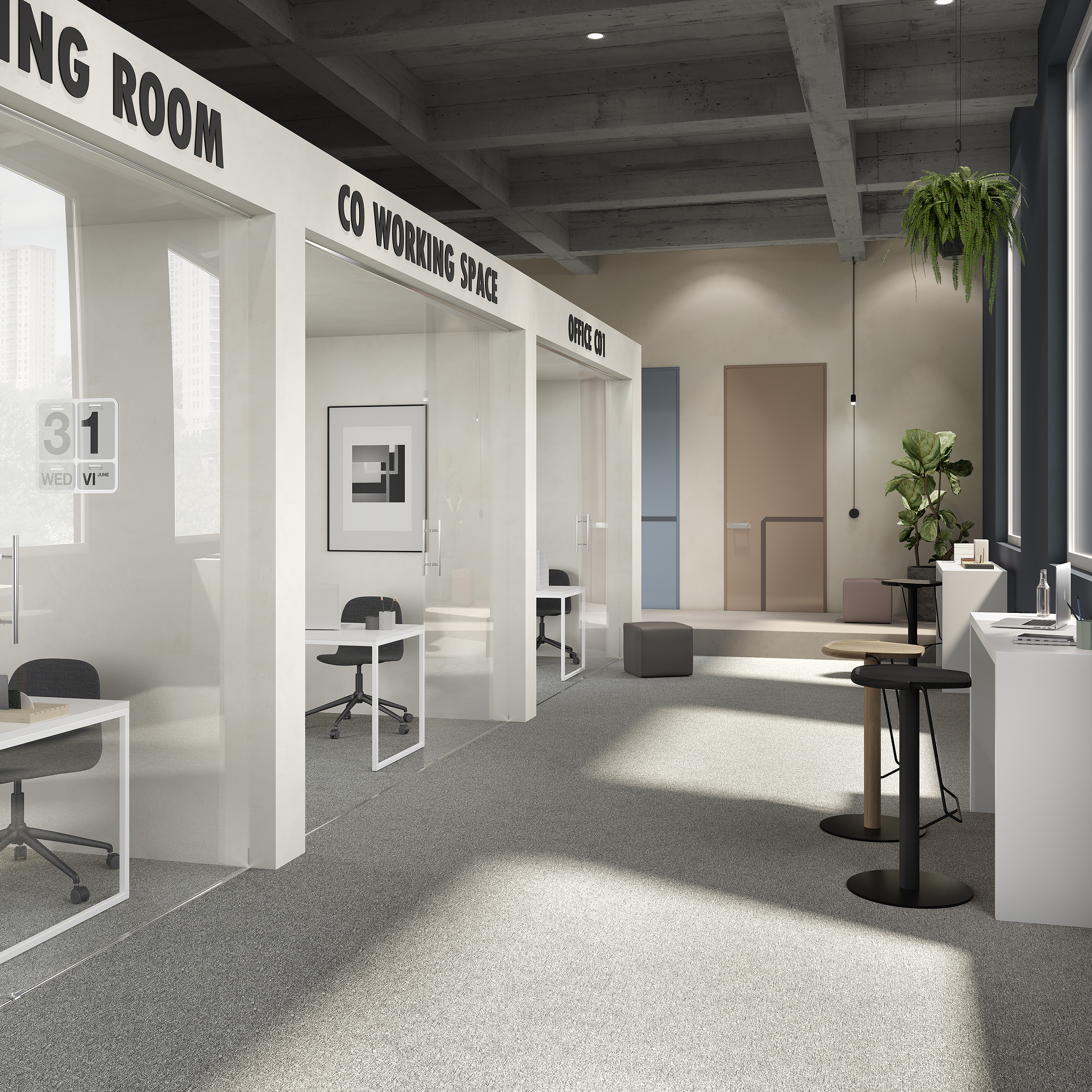 Ковровая плитка Medusa Tile 94 (500*500*5 мм) — купить в Калининграде