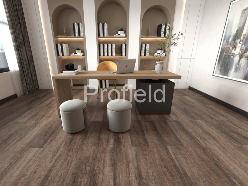 HSPC ламинат "Profield" Дуб темный (1200*228*5,5 мм) — купить в Калининграде