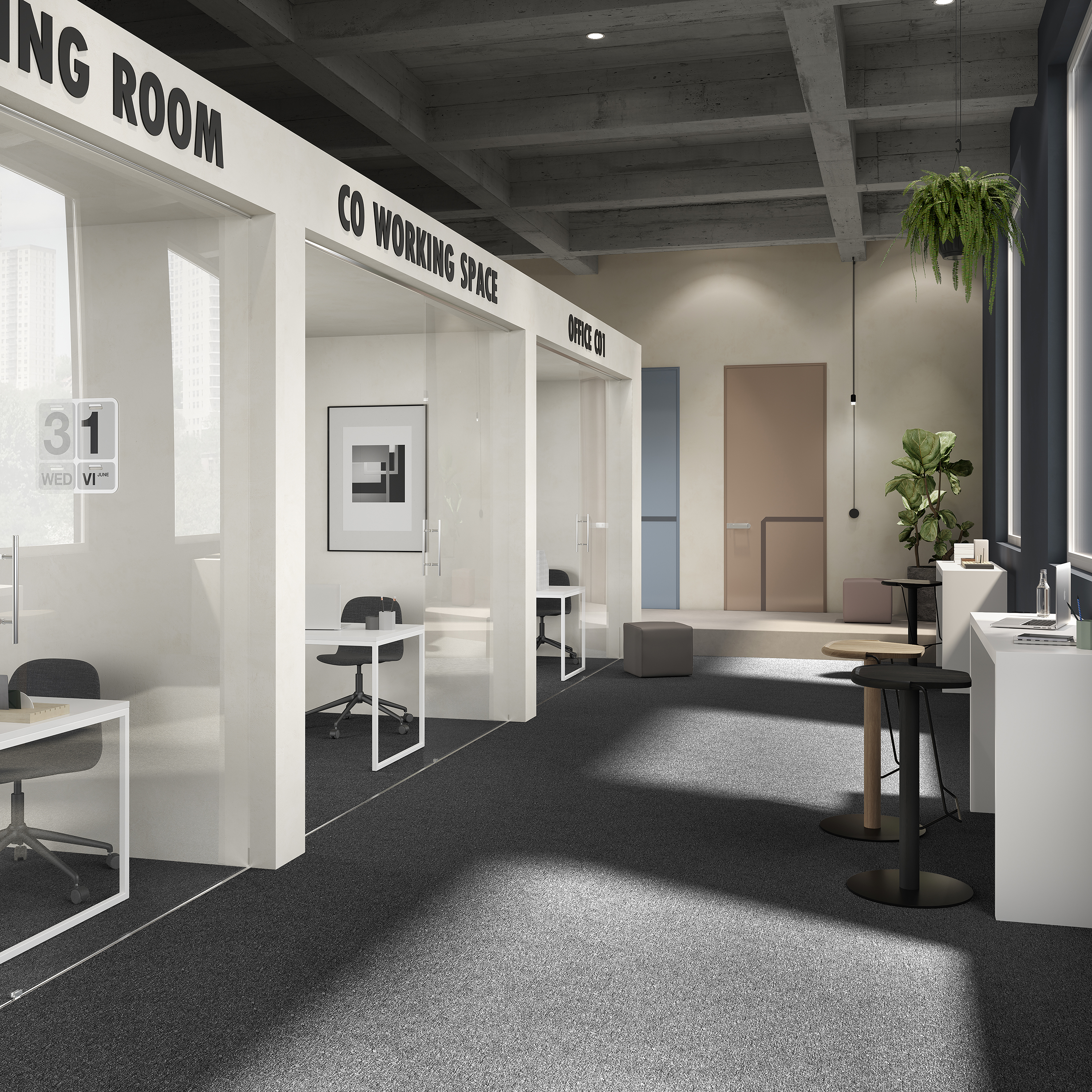 Ковровая плитка Medusa Tile 99 (500*500*5 мм) — купить в Калининграде