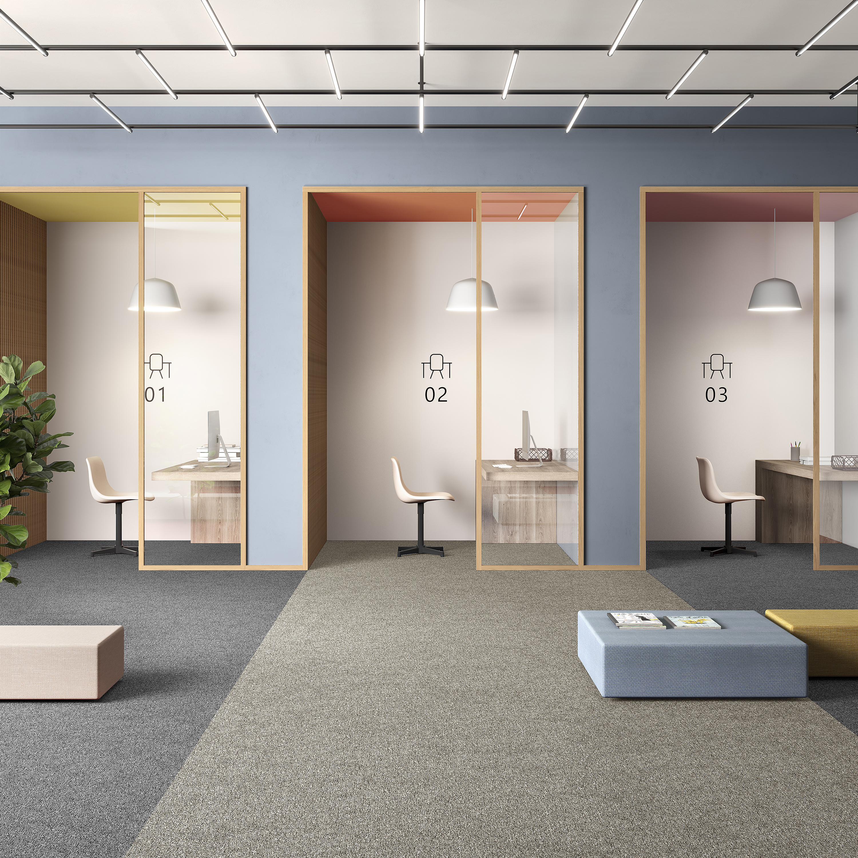 Ковровая плитка Medusa Tile 33 (500*500*5 мм) — купить в Калининграде