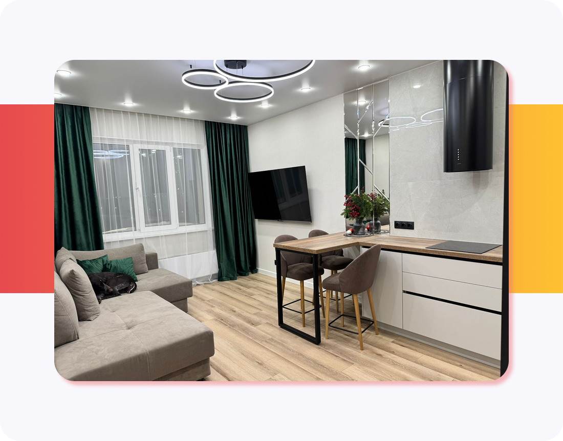 Укладка LVT плитки Berry Alloc в квартире ЖК «Изумрудный Бор», 2022 г.