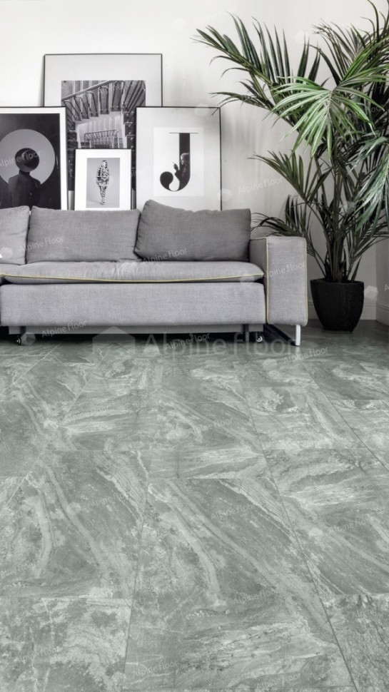 Виниловая плитка "Alpine Floor" Light Stone Хэмпшир (608*303*2,5 мм) — купить в Калининграде