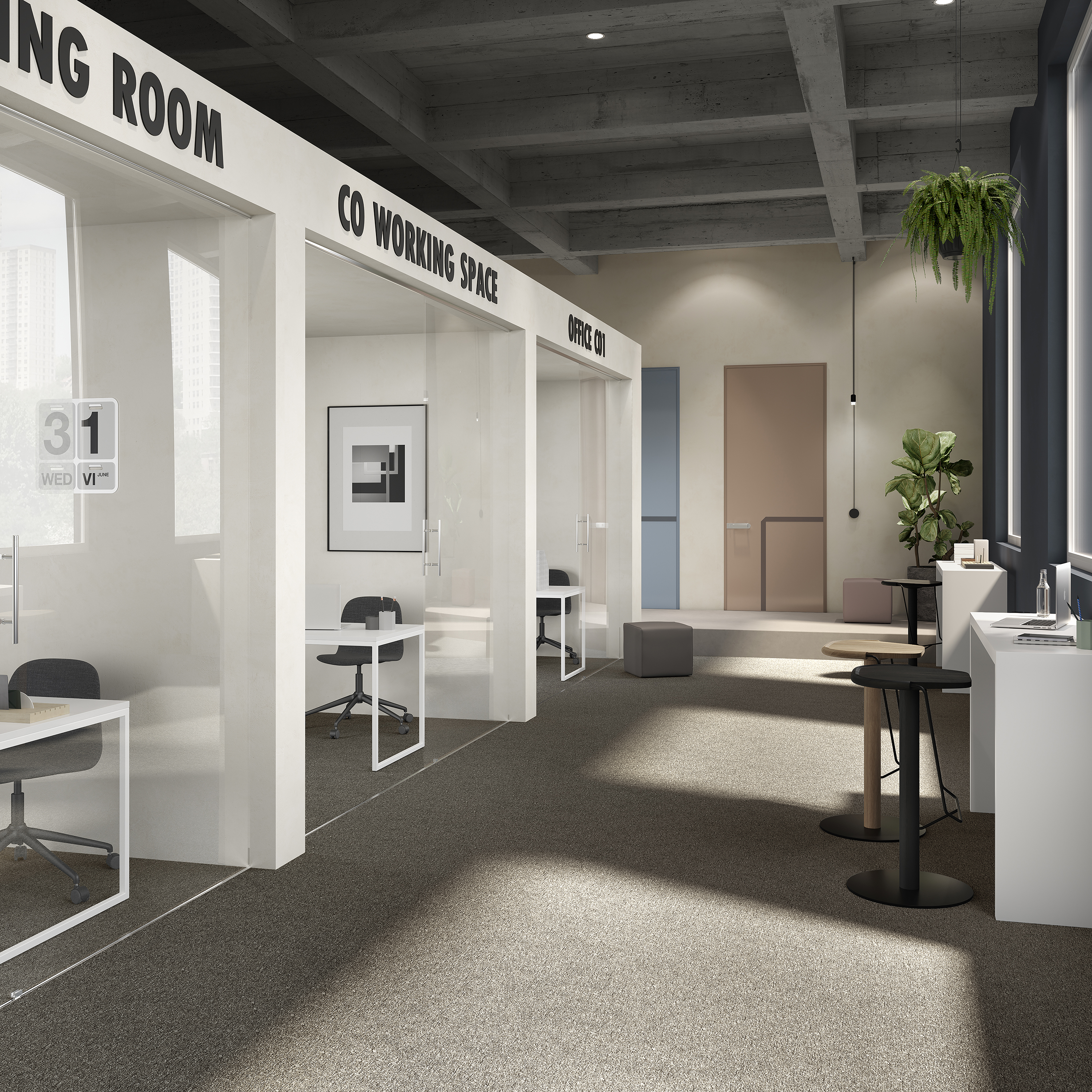 Ковровая плитка Medusa Tile 43 (500*500*5 мм) — купить в Калининграде