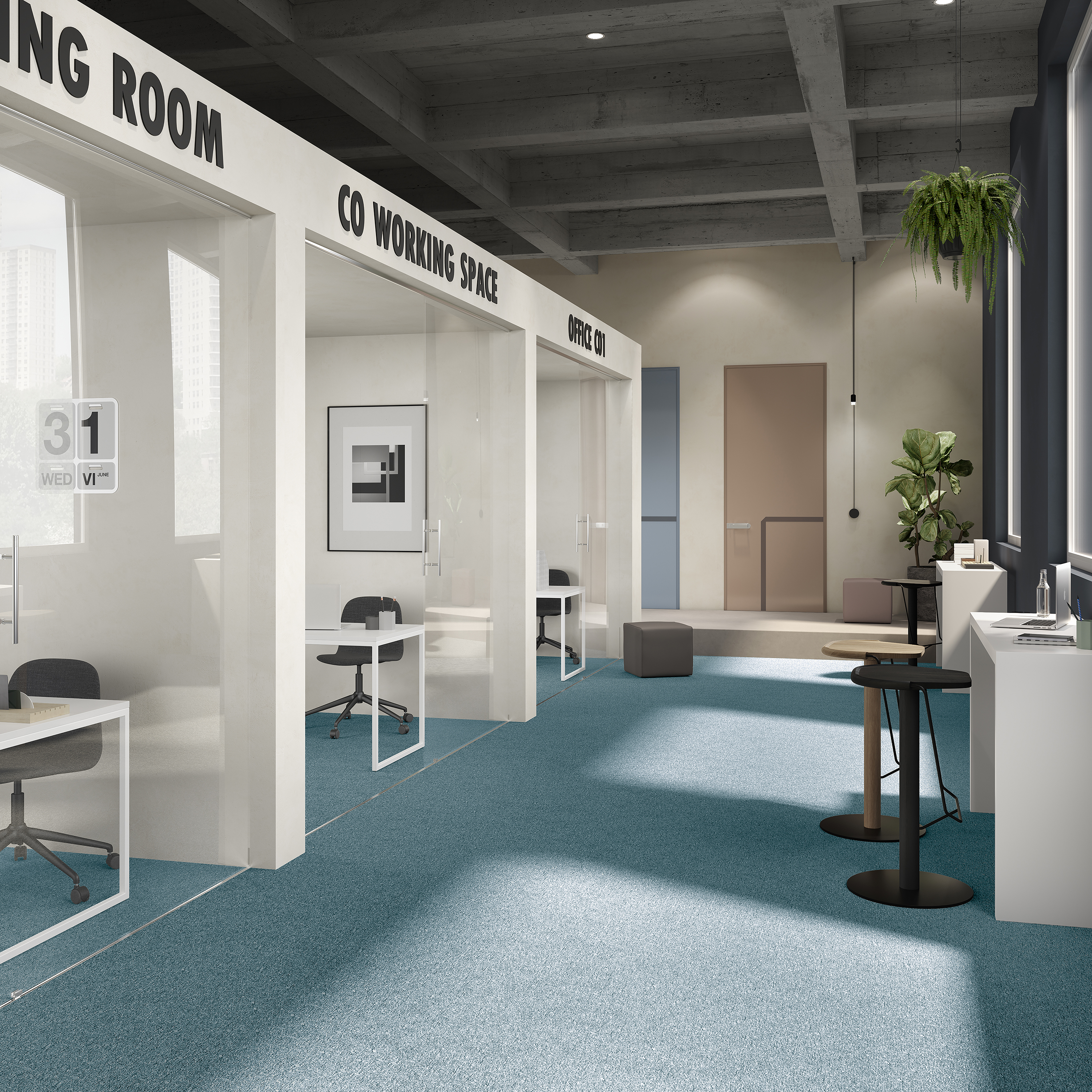 Ковровая плитка Medusa Tile 70 (500*500*5 мм) — купить в Калининграде