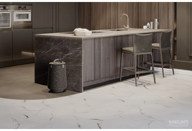 Кварц-винил Итальянский Мрамор (950*480*2,5 мм) — купить в Калининграде