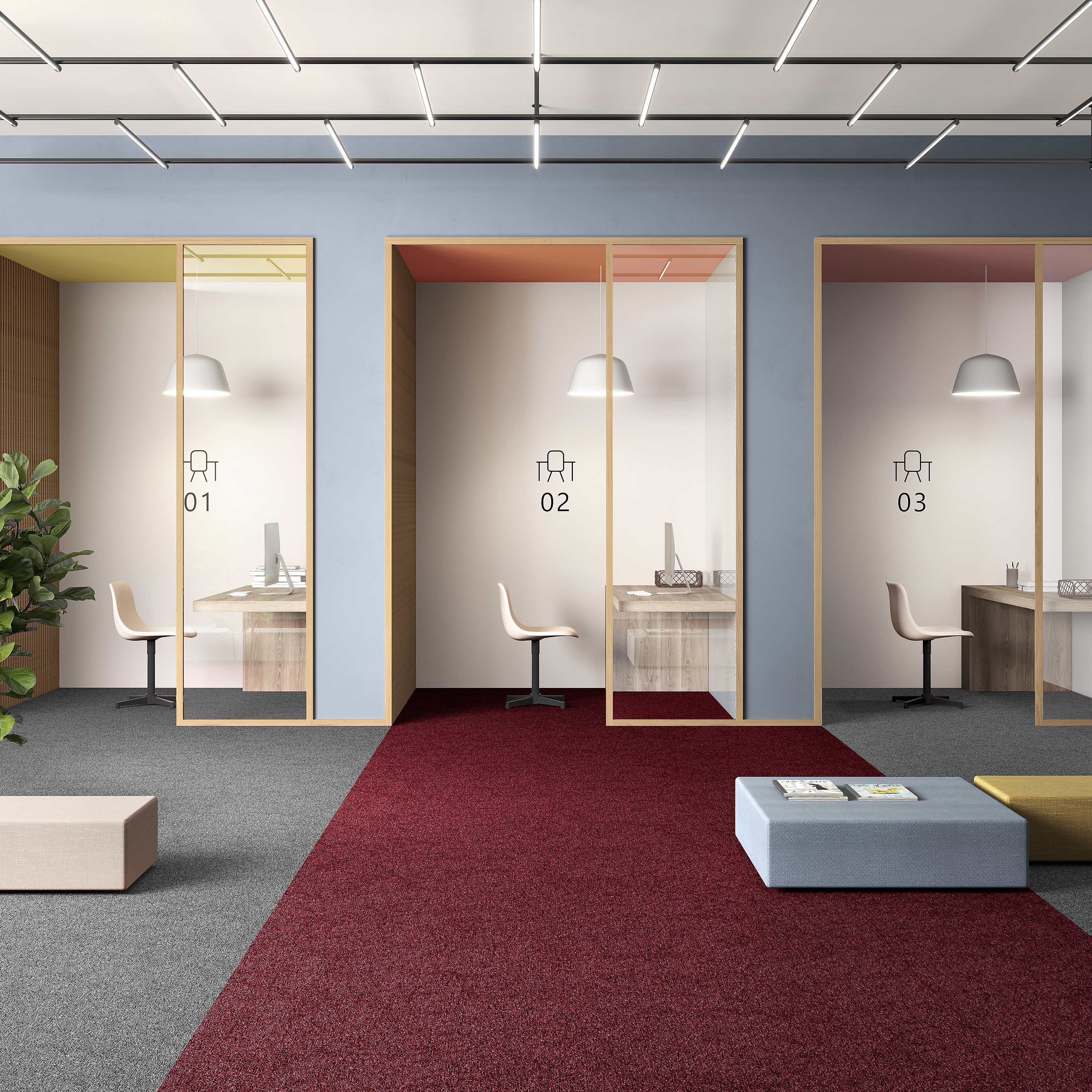 Ковровая плитка Medusa Tile 11 (500*500*5 мм) — купить в Калининграде