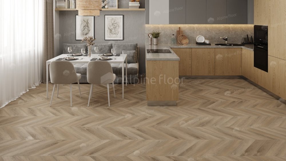 LVT плитка "Alpine Floor" Дуб Синистра (555*127*2,5 мм) — купить в Калининграде