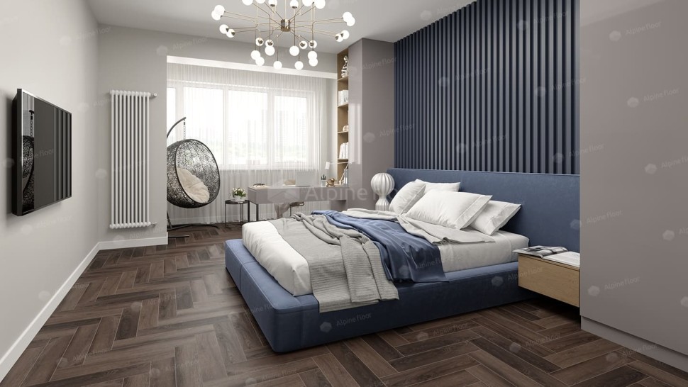 Виниловая плитка "Alpine Floor" Parquet LVT Фафнир (590*118*2,5 мм) — купить в Калининграде