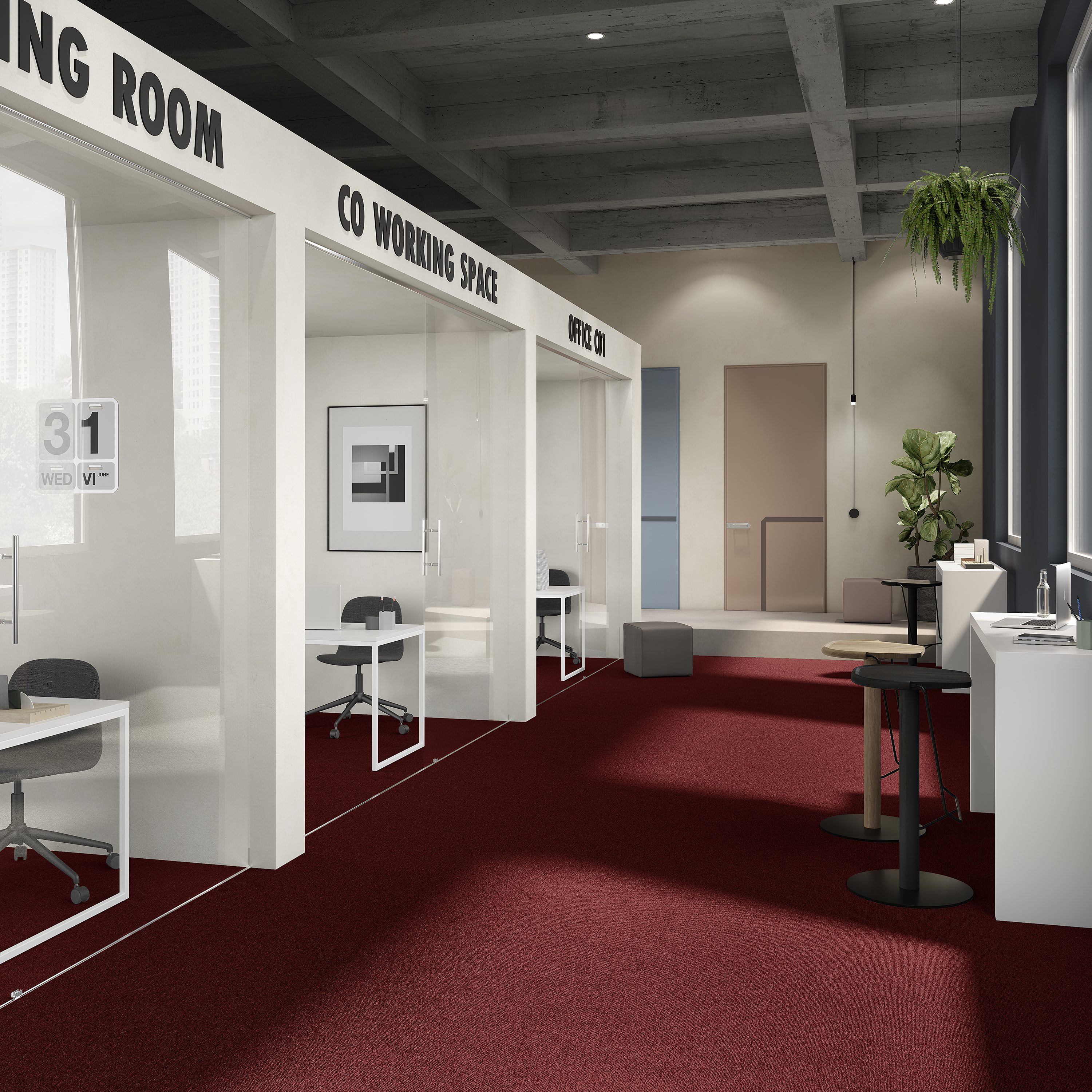 Ковровая плитка Medusa Tile 11 (500*500*5 мм) — купить в Калининграде