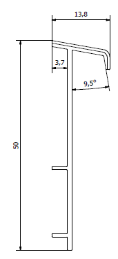 Плинтус для ковролина "Korner" Listwa зеленый (2500*13,8*50 мм) — купить в Калининграде