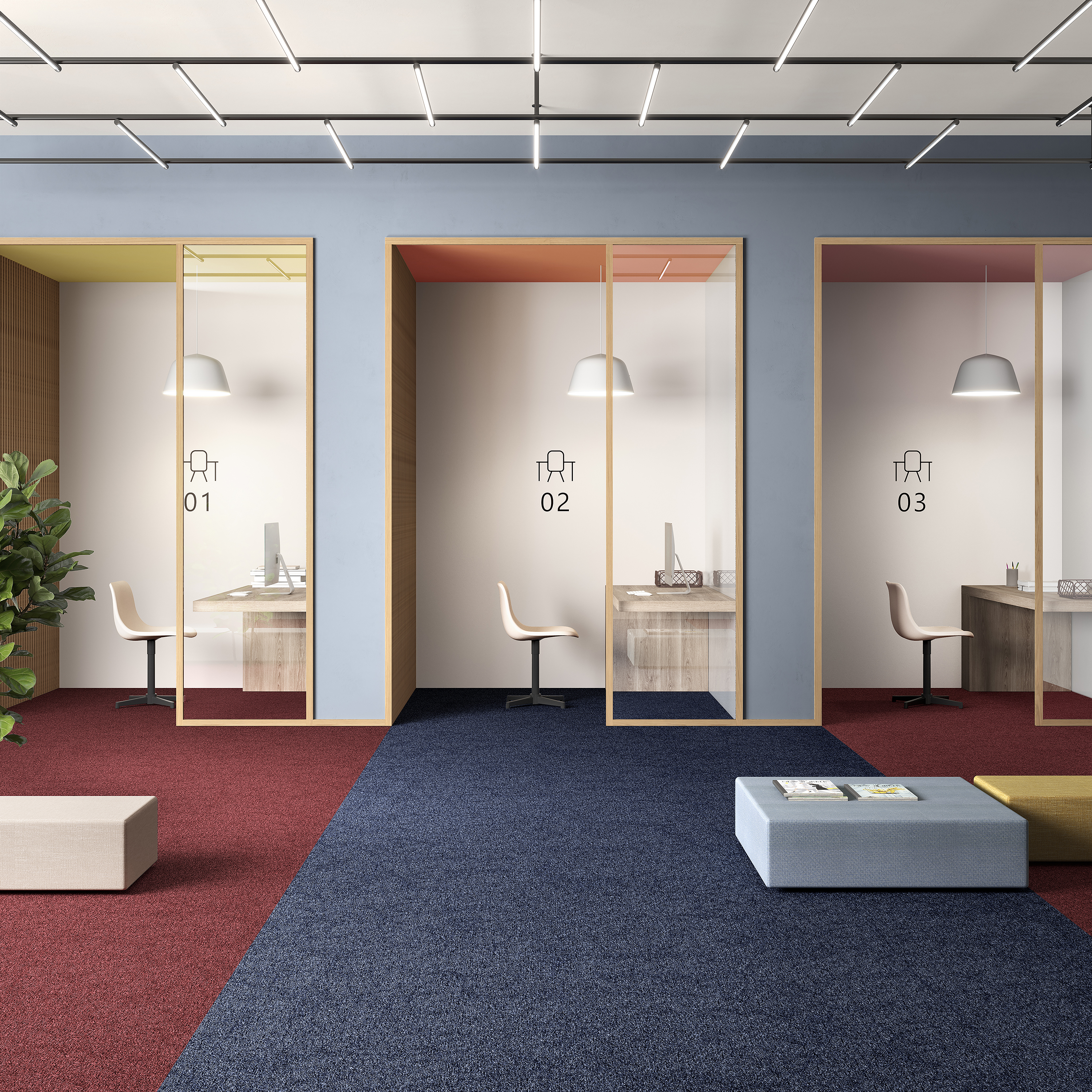 Ковровая плитка Medusa Tile 77 (500*500*5 мм) — купить в Калининграде