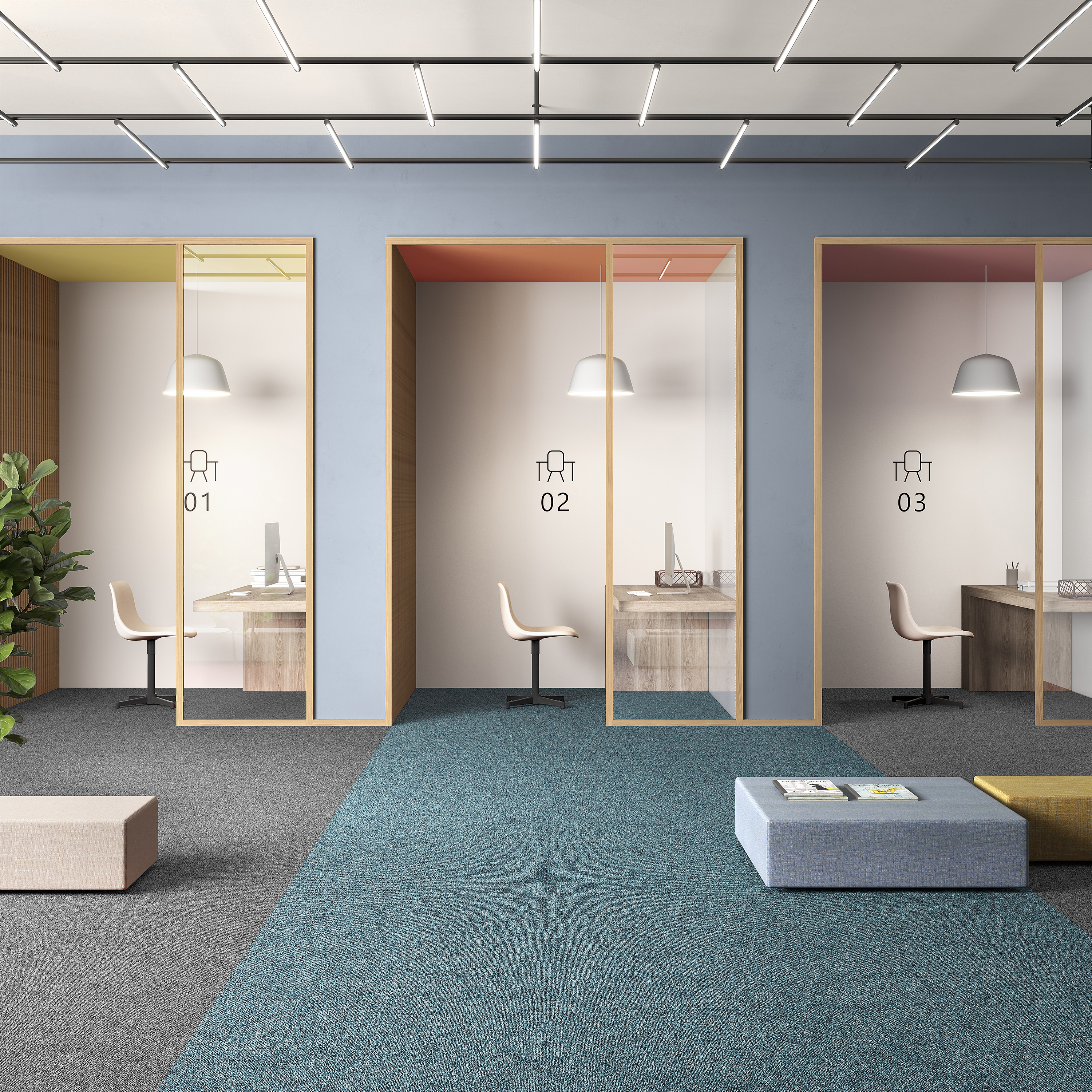 Ковровая плитка Medusa Tile 70 (500*500*5 мм) — купить в Калининграде