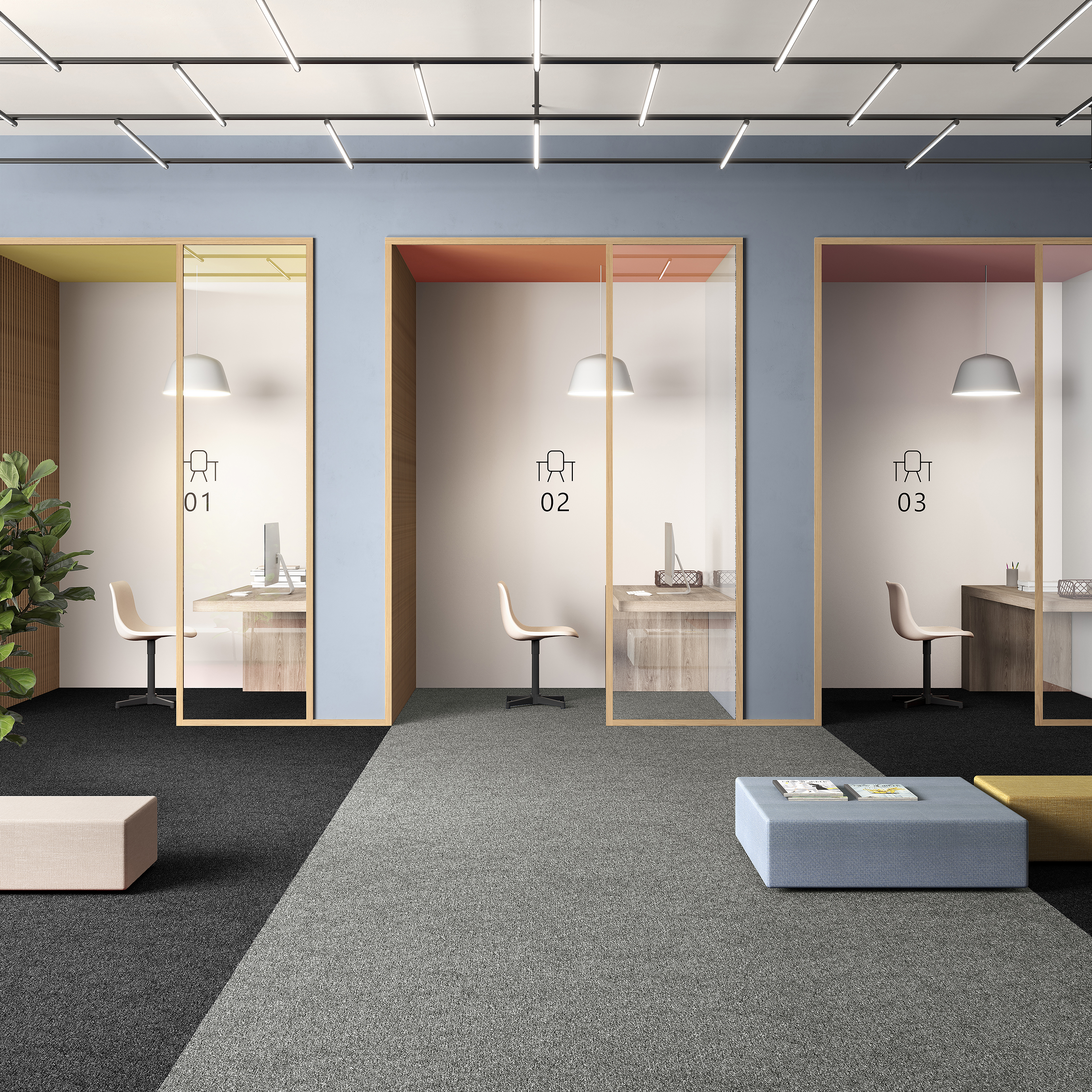 Ковровая плитка Medusa Tile 94 (500*500*5 мм) — купить в Калининграде