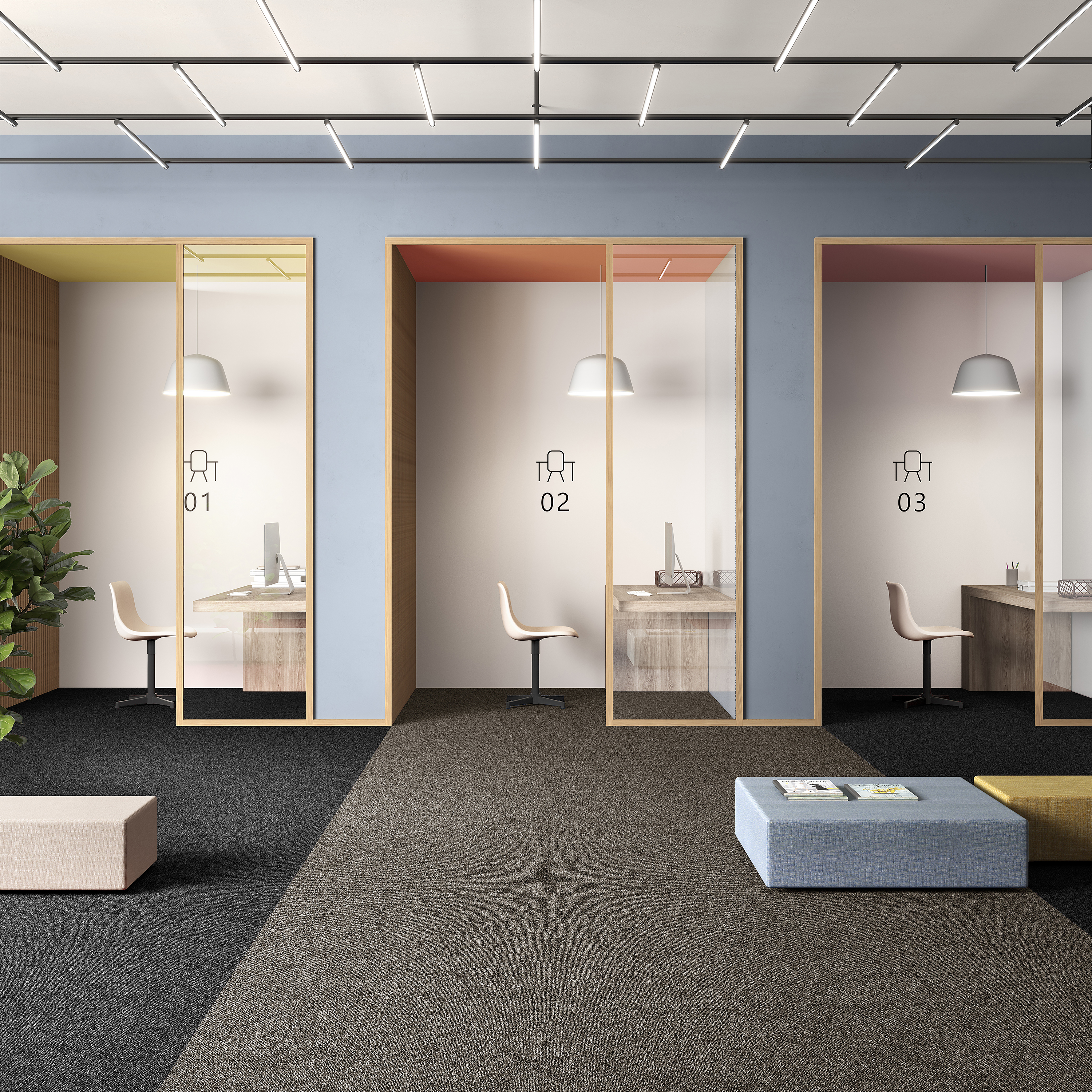 Ковровая плитка Medusa Tile 43 (500*500*5 мм) — купить в Калининграде