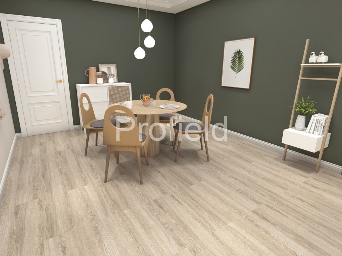 HSPC ламинат "Profield" Дуб Светлый (1200*228*5,5 мм) — купить в Калининграде