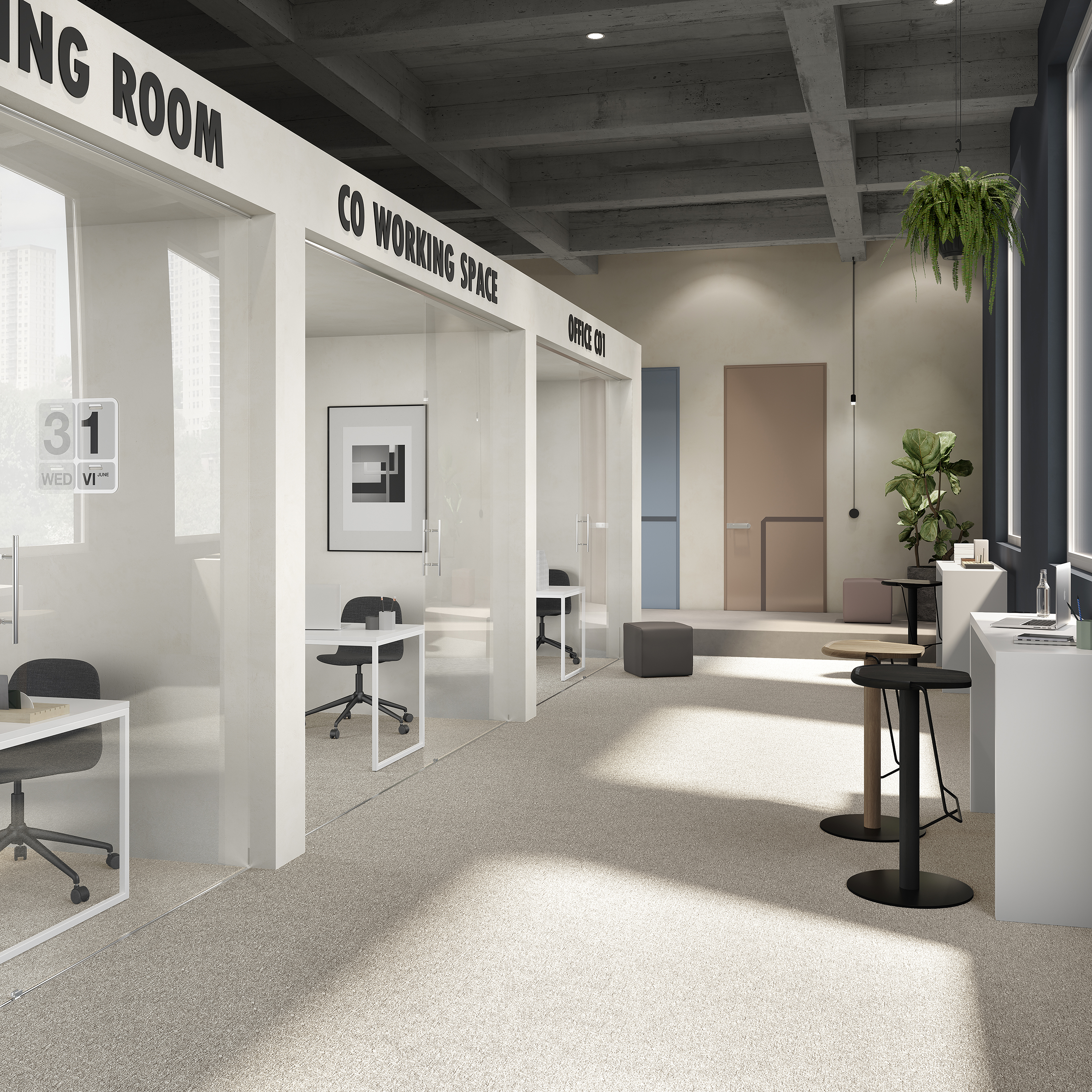 Ковровая плитка Medusa Tile 33 (500*500*5 мм) — купить в Калининграде