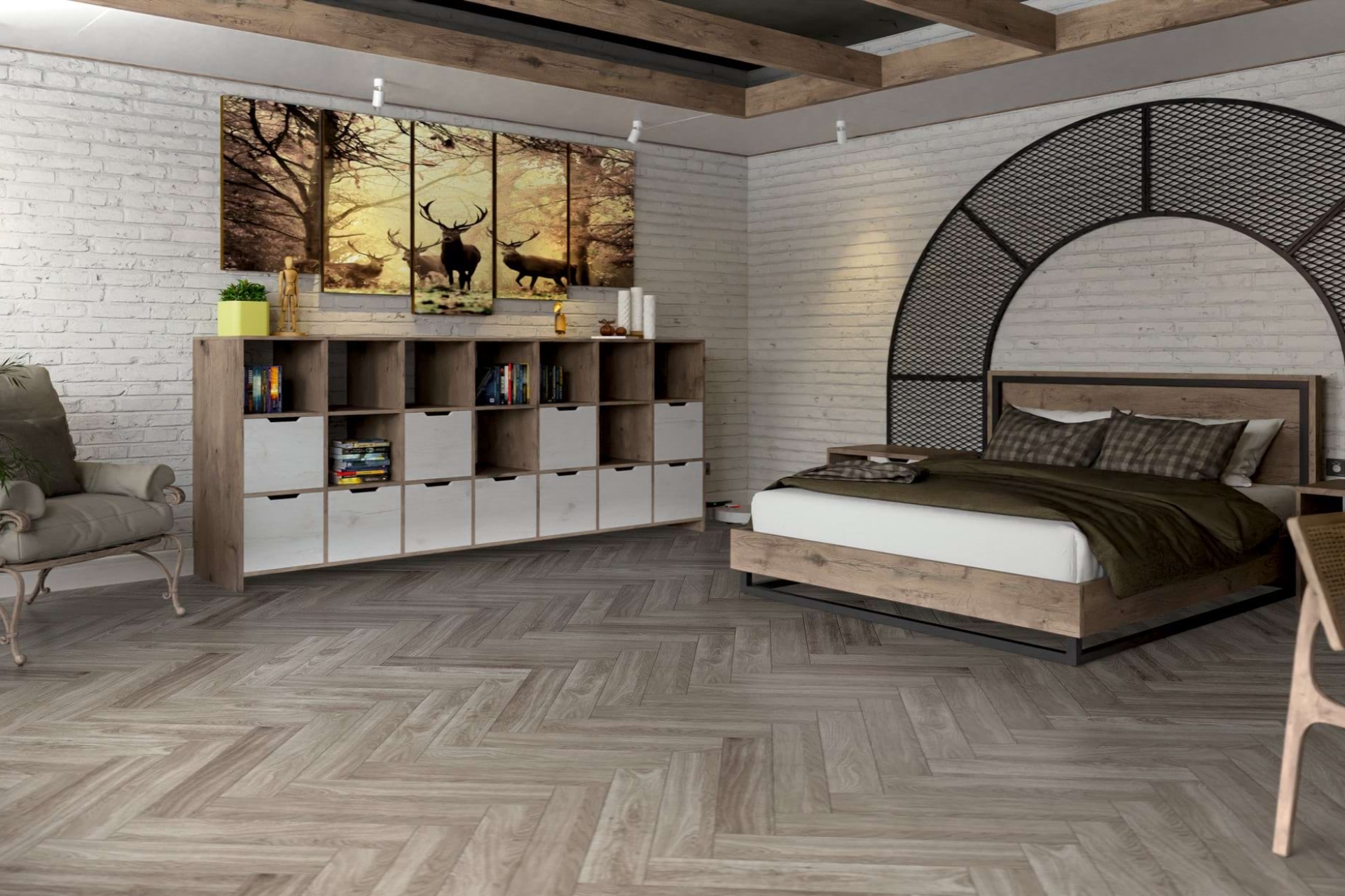 Инженерный паркет «Damy Floor» Скандинавский (укладка елочкой) — купить в Калининграде