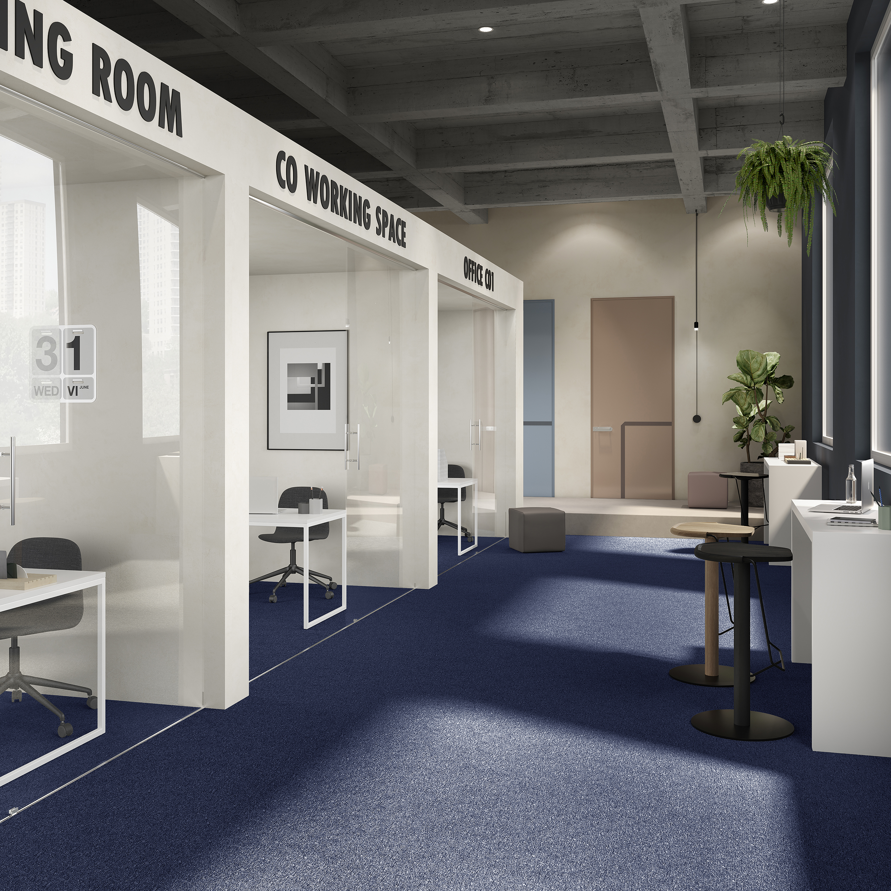 Ковровая плитка Medusa Tile 77 (500*500*5 мм) — купить в Калининграде