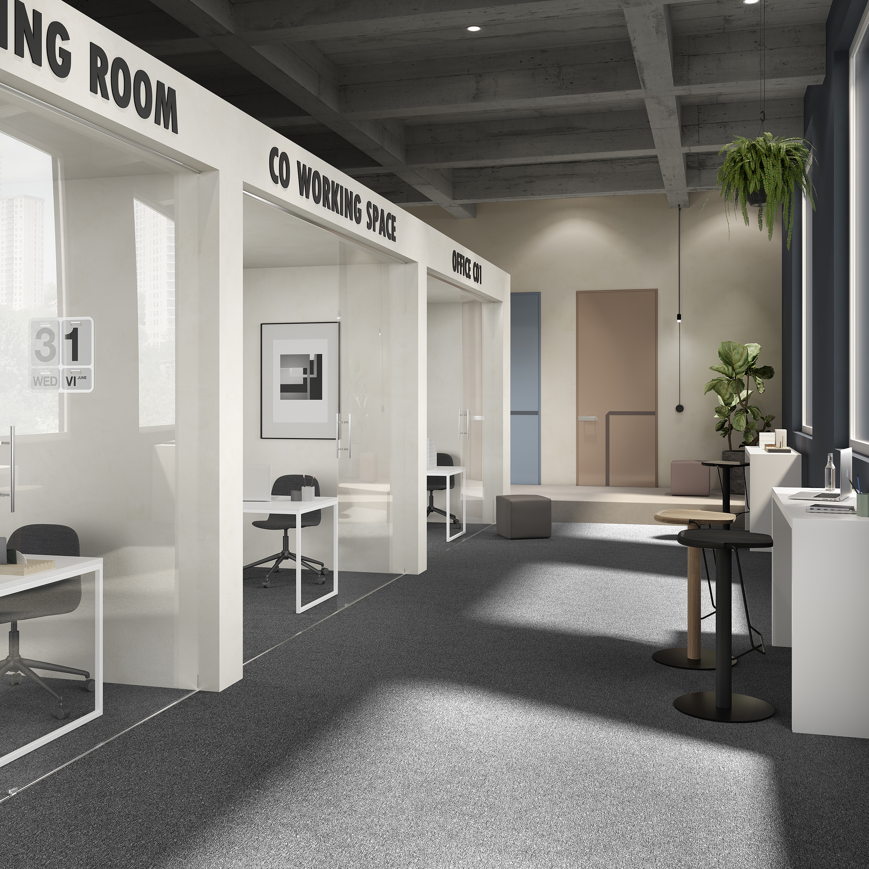 Ковровая плитка Medusa Tile 98 (500*500*5 мм) — купить в Калининграде